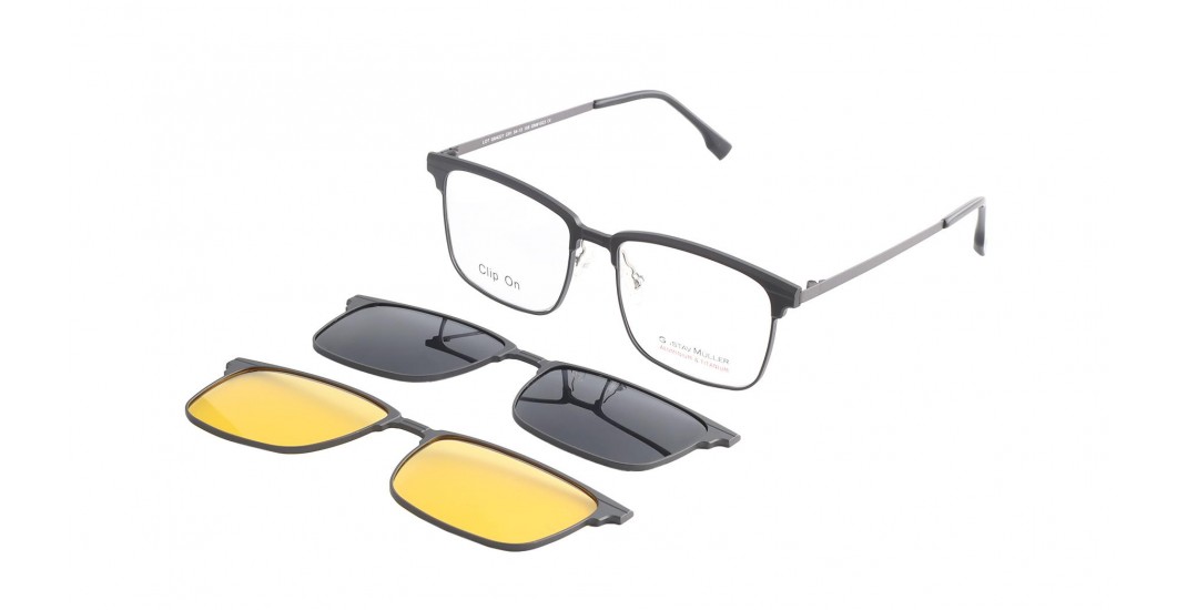 GM4221 C-1 TITANIUM DOBLE CLIP SOL POL